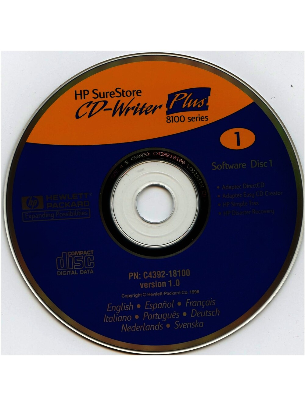 HP SureStore CD-Writer Plus 8100i Internal Drive